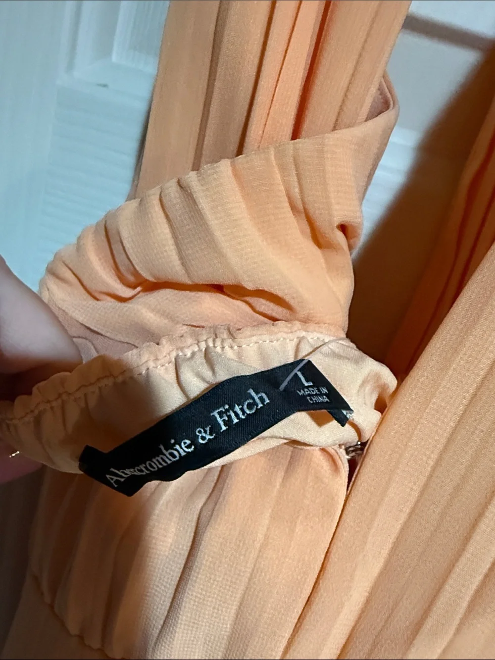 Abercrombie & Fitch Peach Halter Maxi Gown